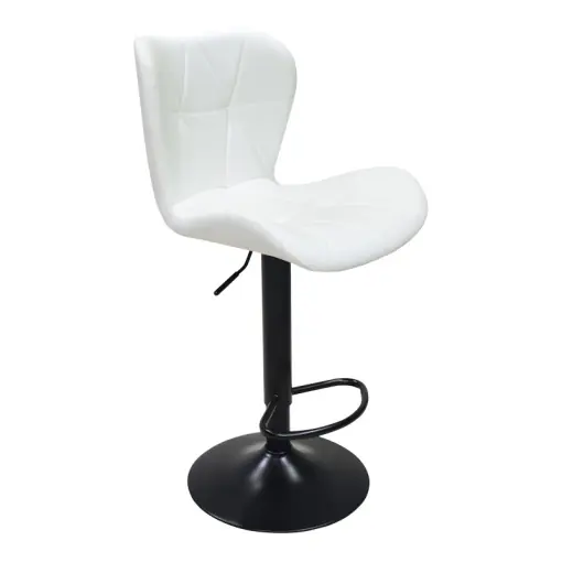 Scaun de bar Coozy, negru/alb, 46x47x90-112 cm Plată sigură