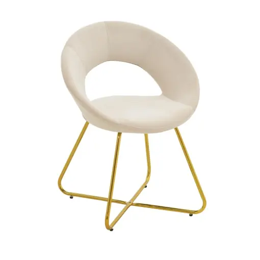 Scaun Valentina, bej/auriu, 65x60x82 cm Cumpără acum