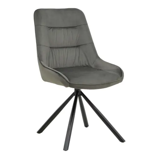 Scaun Wori, gri închis/negru, 48x56x82 cm Reduceri