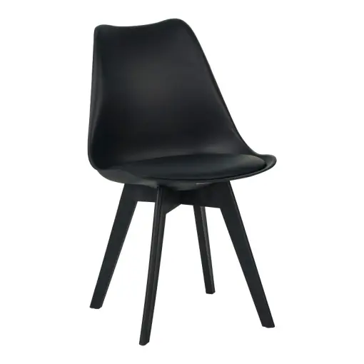 Preferatul clienților Scaun Gaston, negru, 48.5x53.5x81.5 cm