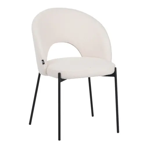 Scaun Masebo, alb/negru, 48x58.5x82 cm Preț mic