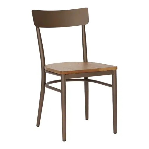 Scaun Zerca, maro/natural, 49x44x82 cm Noutate