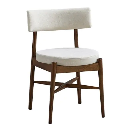 Retur gratuit Scaun Raudi, nuc/ecru, 45.5x45.5x81 cm