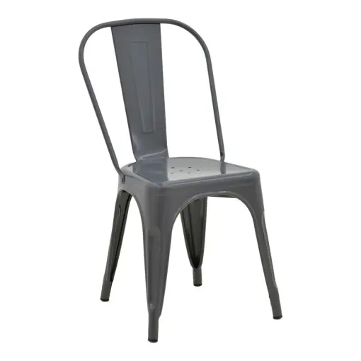 Livrare rapidă Scaun Utopia, gri închis, 44x44x85 cm