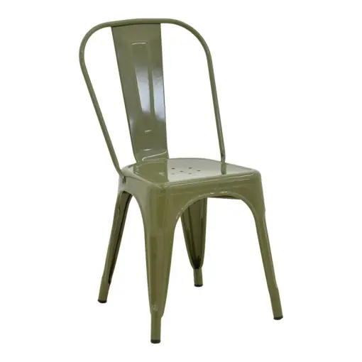 Scaun Utopia, verde măsliniu, 44x44x85 cm Plată sigură