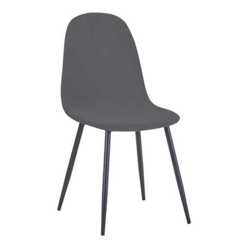 Disponibil imediat Scaun Bella, gri închis/negru, 43.5x52x89 cm