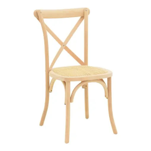Ofertă limitată Scaun stivuibil Dylon, natural, 48x52x89 cm