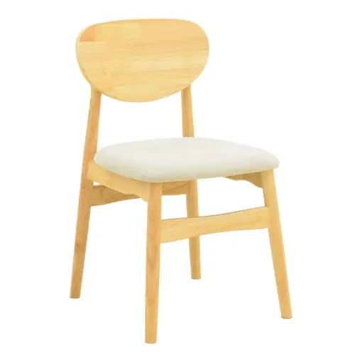 Premium Scaun Cardith, natural/gri, 48x51x78 cm