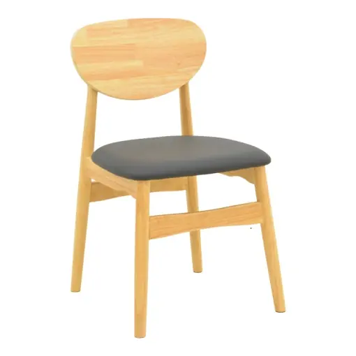 Scaun Cardith, natural/negru, 48x51x78 cm Ofertă