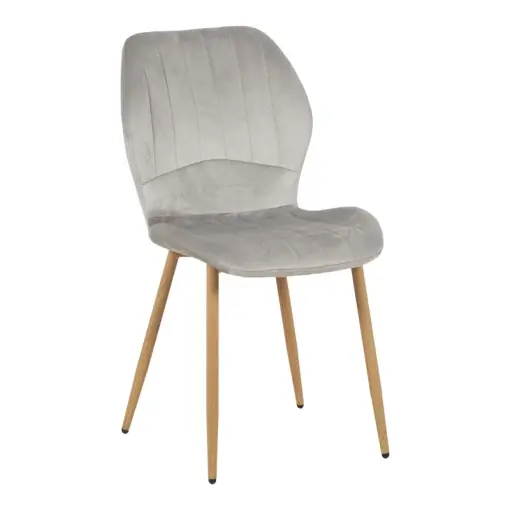 Scaun Jelour, gri/natural, 46.5x60x84 cm Popular