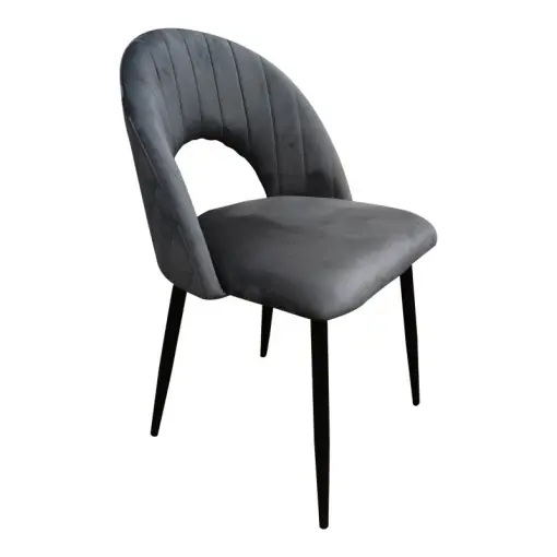 Expediere rapidă Scaun Lovingo, antracit/negru, 50x47x85.5 cm