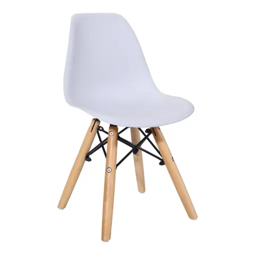 Ofertă specială Scaun pentru copii Julita, alb/natur, 35x31x57.5 cm