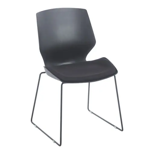 Scaun pentru vizitatori Genuine, negru, 47x52x85 cm Vezi acum