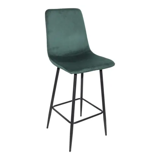 Scaun de bar Grato, verde/negru, 43.5x55x114 cm Preț redus