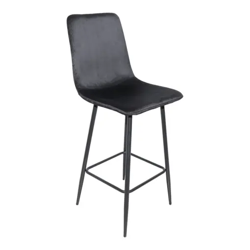 Scaun de bar Grato, negru/negru, 43.5x55x114 cm Cumpără acum