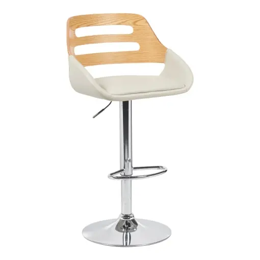 Super ofertă Scaun de bar Fern, gri/bej, 50x48.5x110.5 cm