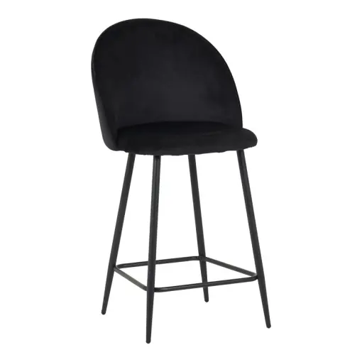 Scaun de bar Perch, negru, 50x43x99 cm Calitate înaltă