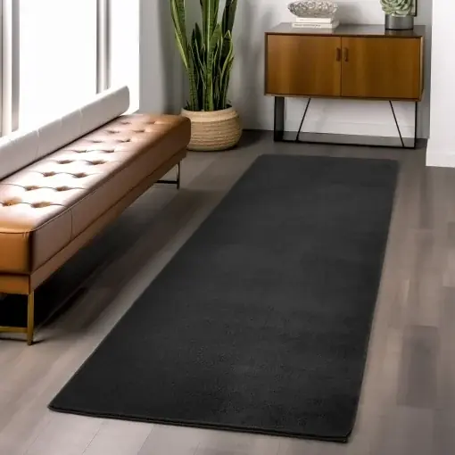 Livrare expres Covor traversa Joy Negru, 80 x 150 cm