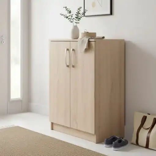 Reducere extra Dulap de pantofi Shordo, natural, 60x40.5x80 cm