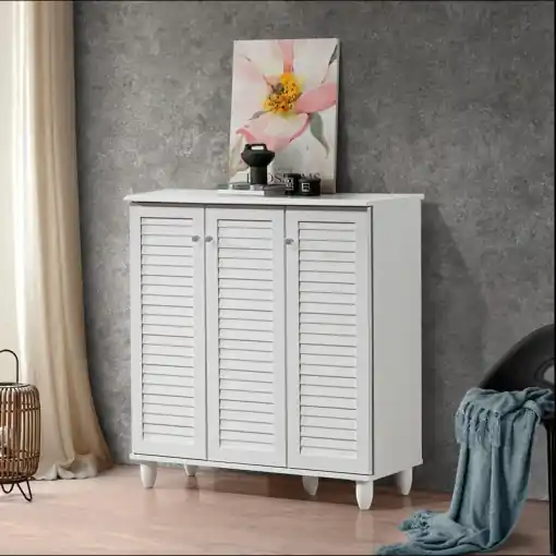 Reducere Dulap de pantofi Santo, alb, 89.5x34.5x91.5 cm